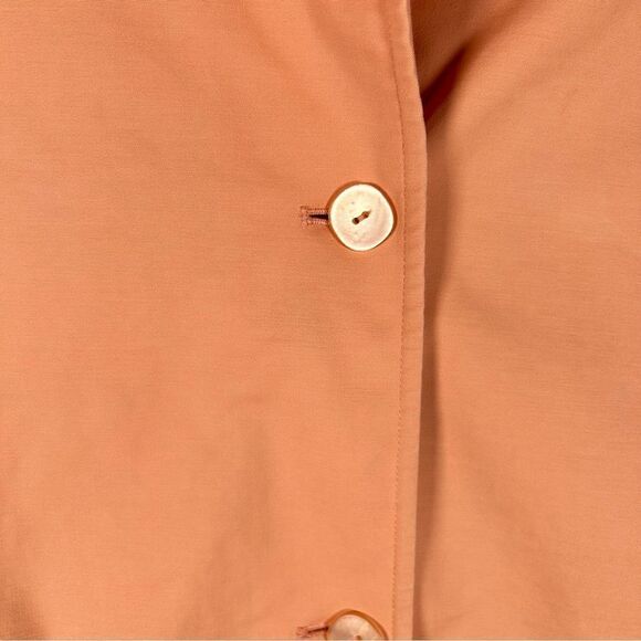 Talbots Twill Cotton Stretch Collared Salmon Unlined Jacket 14 - Picture 7 of 9